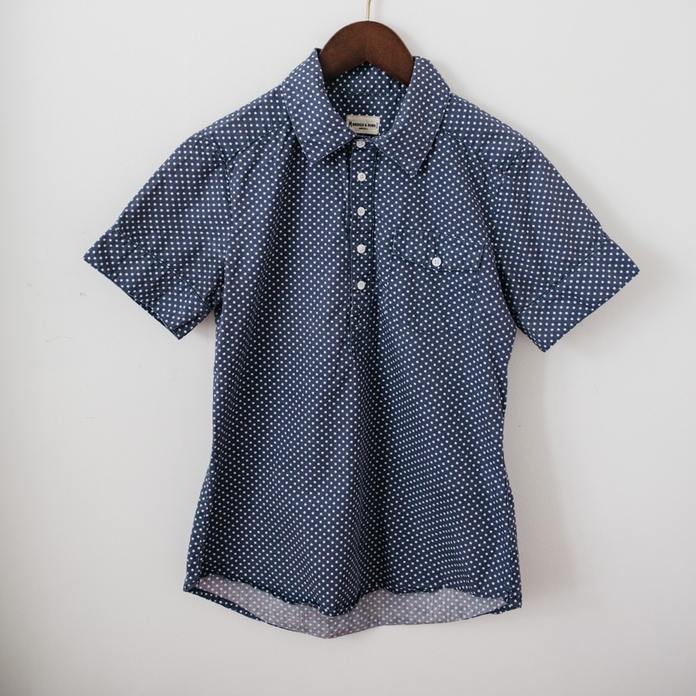 Bridge and Burn women’s polka dot shirt
